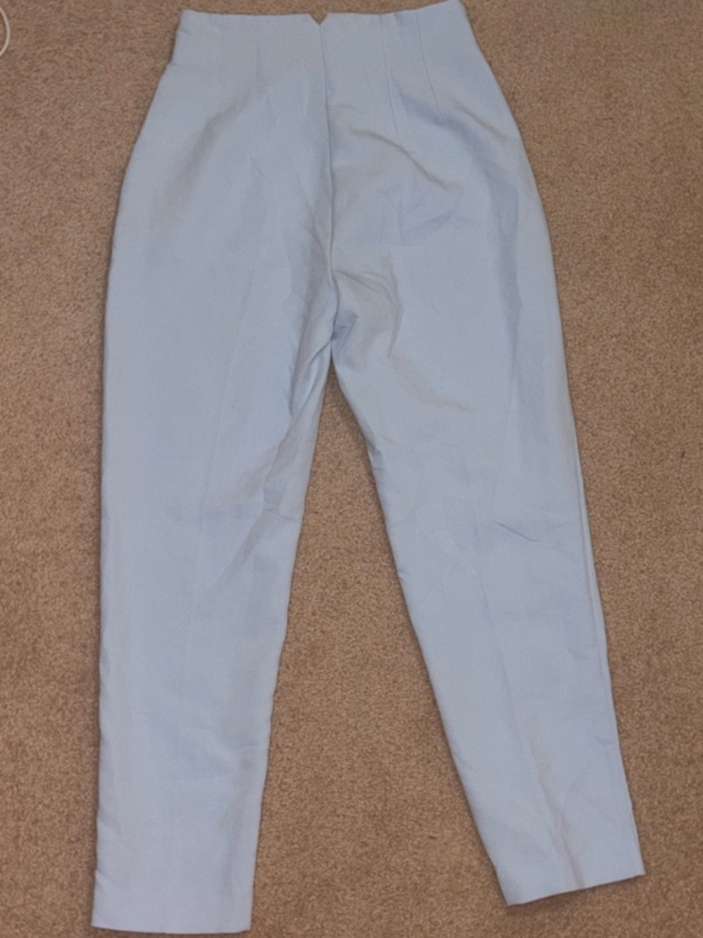 Zara Light Blue High-Rise Chinos